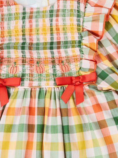 October Plaid Toddler Dress - TULLABEE