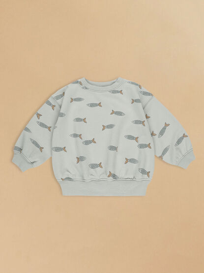 Jaxon Fish Sweatshirt by Rylee + Cru - TULLABEE