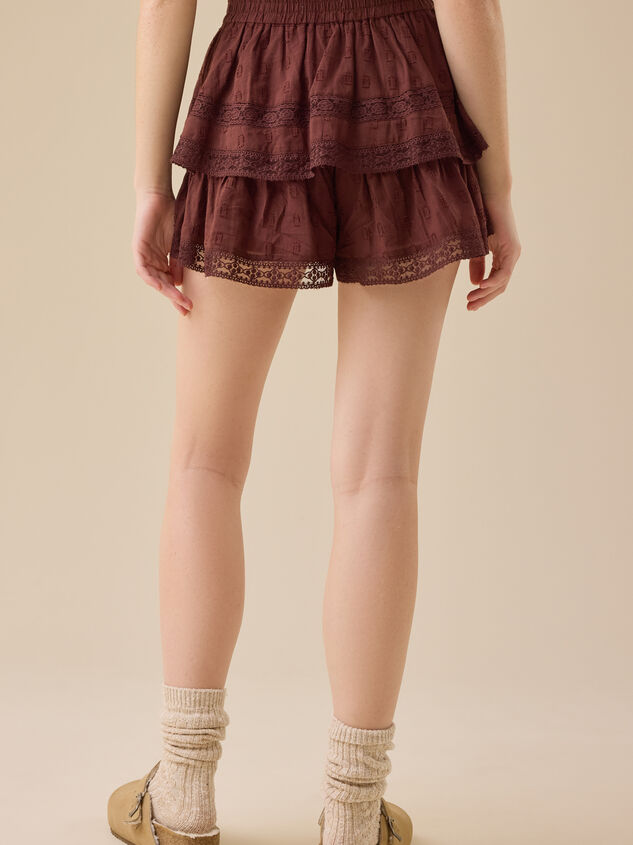 Raleigh Layered Lace Shorts Detail 5 - TULLABEE