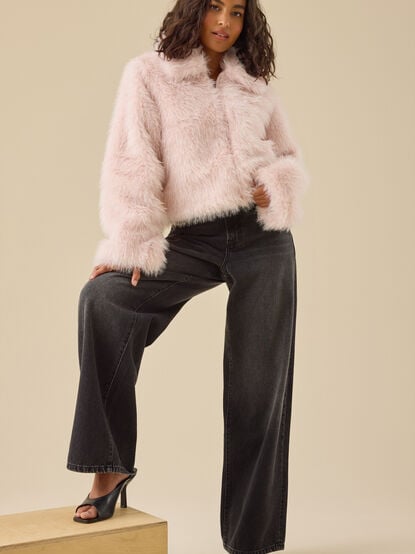 Elle Fur Jacket - TULLABEE