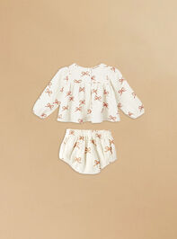 Ruby Bows Top and Bloomer Set by Rylee + Cru Detail 2 - TULLABEE