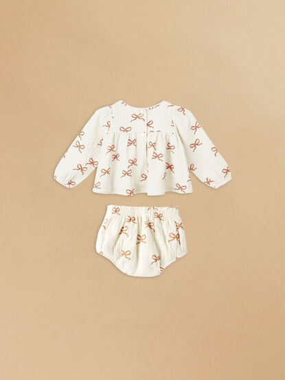 Ruby Bows Top and Bloomer Set by Rylee + Cru - TULLABEE