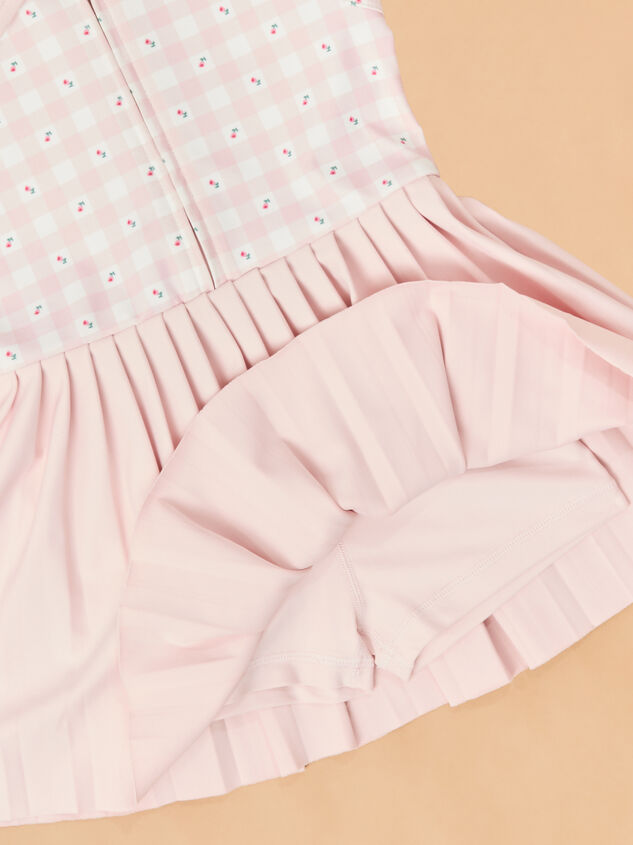 Lena Gingham Polo Dress Detail 3 - TULLABEE