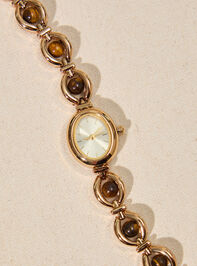 Golden Aura Oval Watch Detail 3 - TULLABEE