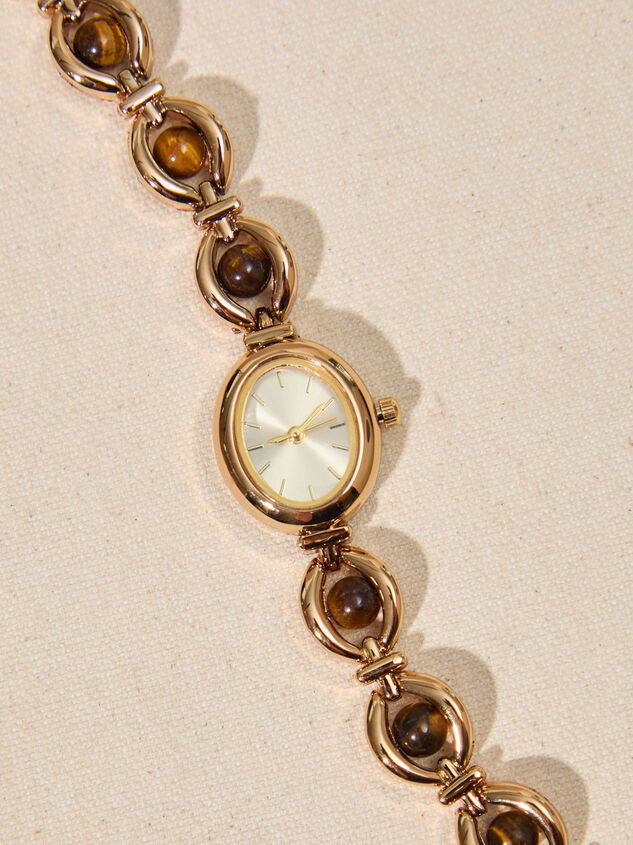 Golden Aura Oval Watch Detail 3 - TULLABEE