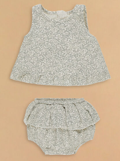 Brielle Floral Tank and Bloomer Set by Quincy Mae - TULLABEE
