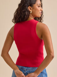 Ava Button Up Knit Top Detail 5 - TULLABEE
