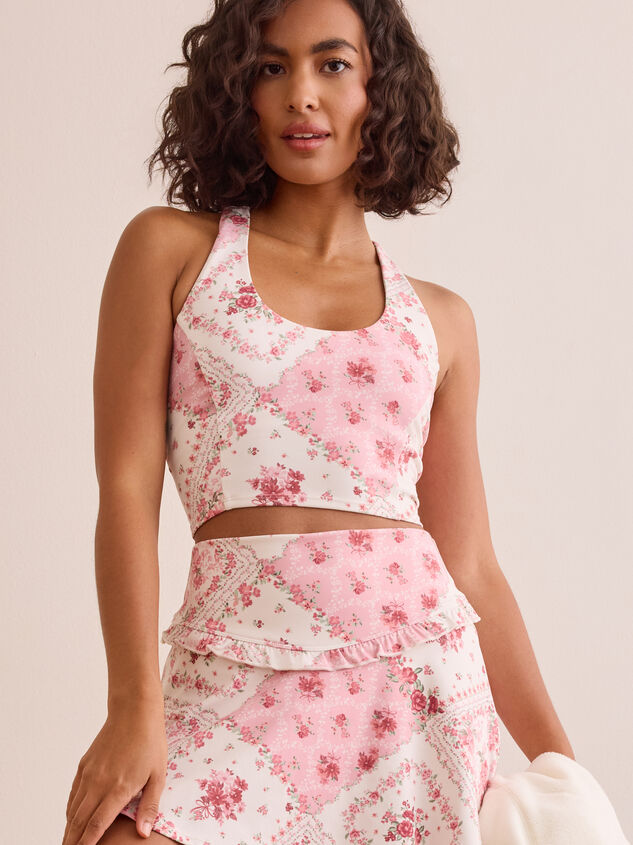 Floral Patchwork Racerback Tank - TULLABEE