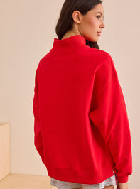 Precision Mock Neck Sweatshirt Detail 5 - TULLABEE