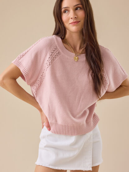 Maci Crochet Boxy Pullover - TULLABEE