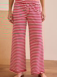 Peaceful Drift Striped Lounge Pant Detail 3 - TULLABEE