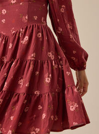Holly Floral Mini Dress Detail 3 - TULLABEE