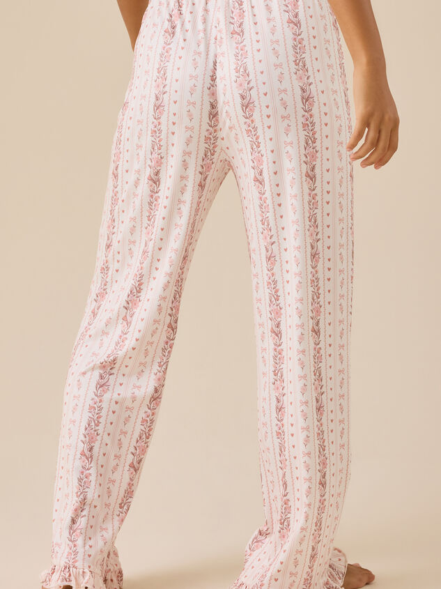 Marli Floral Lounge Pant Detail 5 - TULLABEE
