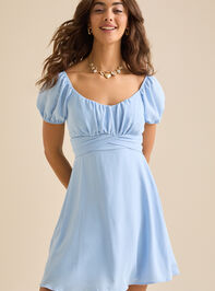 Elsie Puff Sleeve Dress Detail 3 - TULLABEE