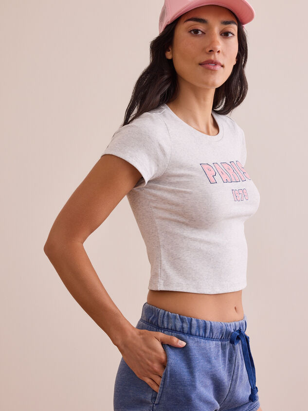 Paris 1979 Baby Tee Detail 4 - TULLABEE