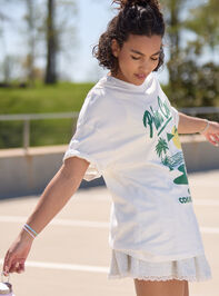 Palm Coast Oversized Graphic Tee Detail 3 - TULLABEE