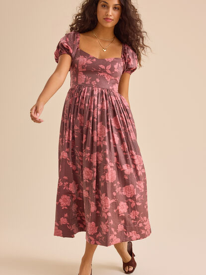 Hope Floral Midi Dress - TULLABEE