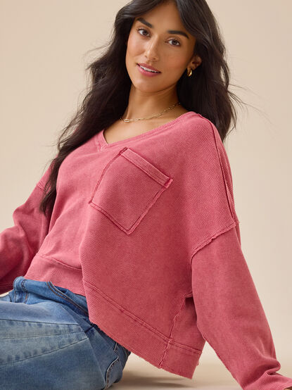Cassidy Boxy Thermal Top - TULLABEE