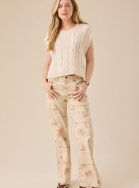 Sarah High Rise Western Straight Leg Pants - TULLABEE