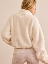 Cloud Cabin Sherpa Full Zip Jacket Detail 5 - TULLABEE