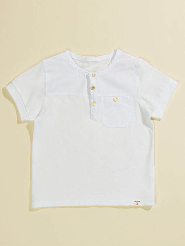 Drew Pique Henley Shirt by Me + Henry - TULLABEE