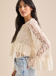 Ellison Bellsleeve Lace Top Detail 3 - TULLABEE
