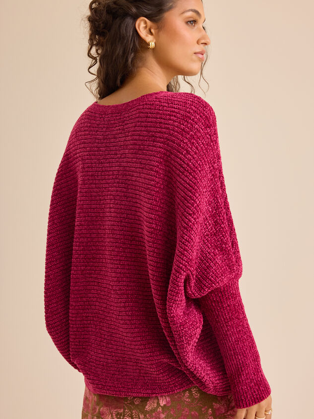 Amryn Chenille Dolman Sweater Detail 4 - TULLABEE