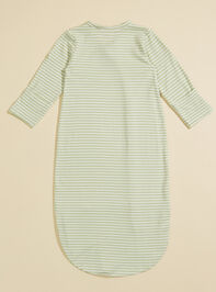 Sawyer Striped Gown Detail 2 - TULLABEE