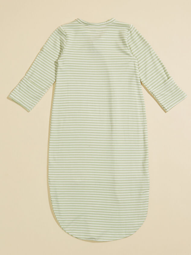Sawyer Striped Gown Detail 2 - TULLABEE