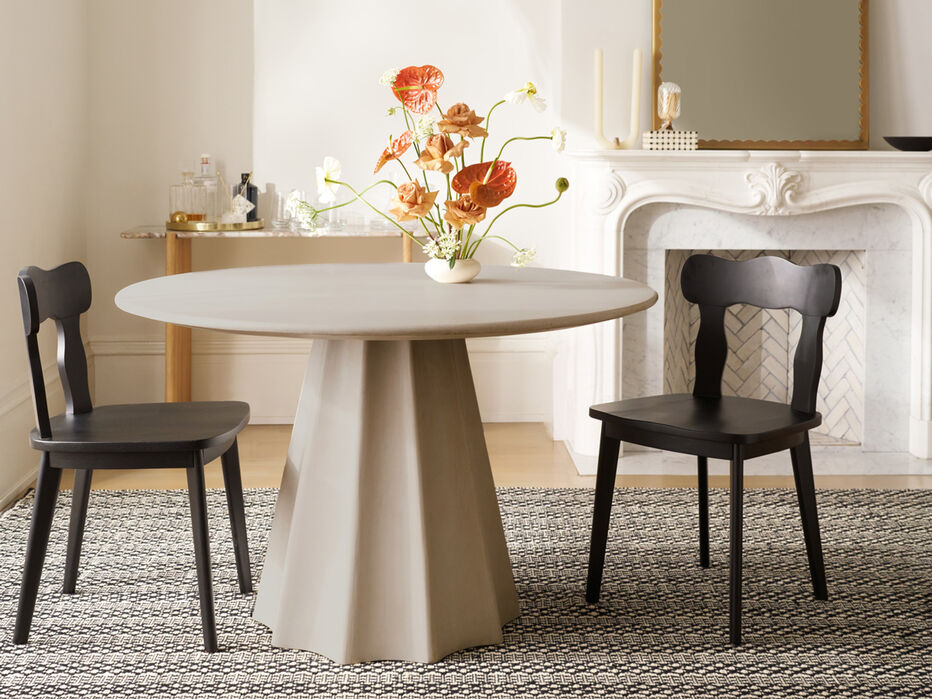 Skyler Cement Dining Table - TULLABEE - 
