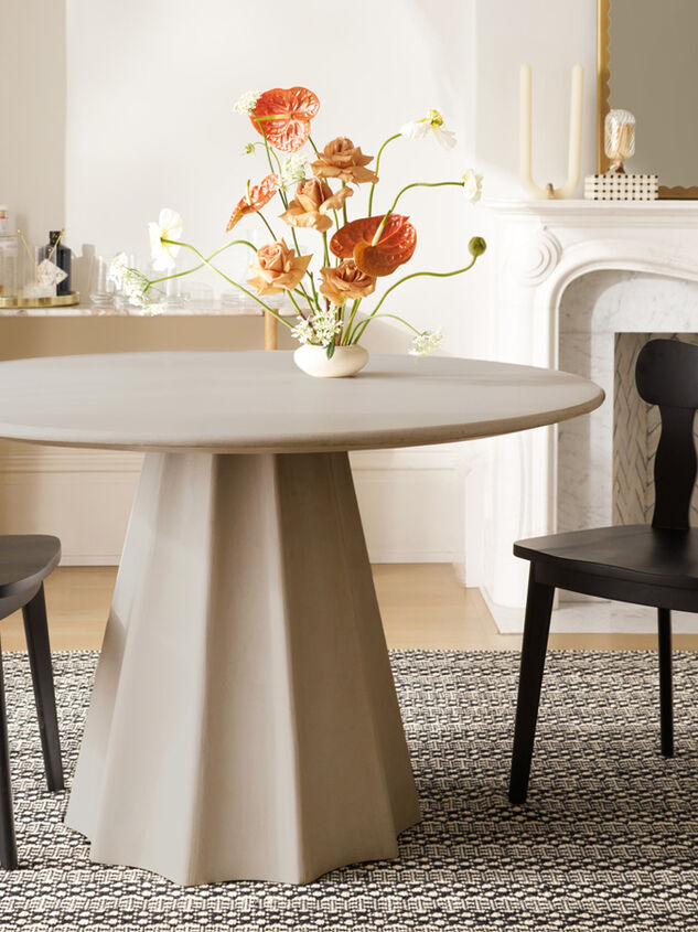 Skyler Cement Dining Table Detail 2 - TULLABEE
