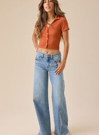 Kat Button Down Top Detail 3 - TULLABEE