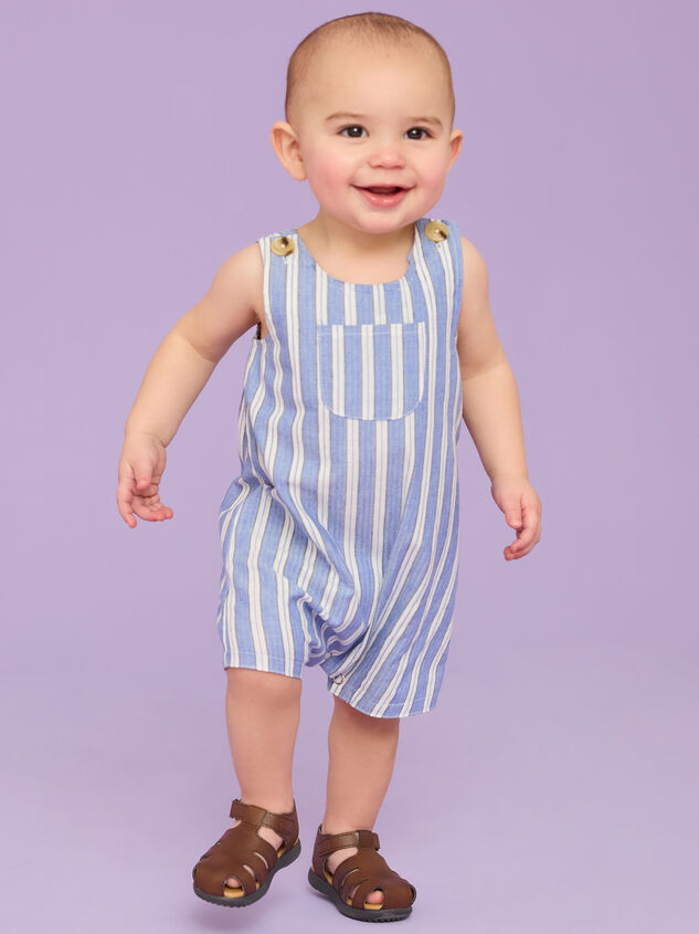 Robert Striped Pocket Overall - TULLABEE
