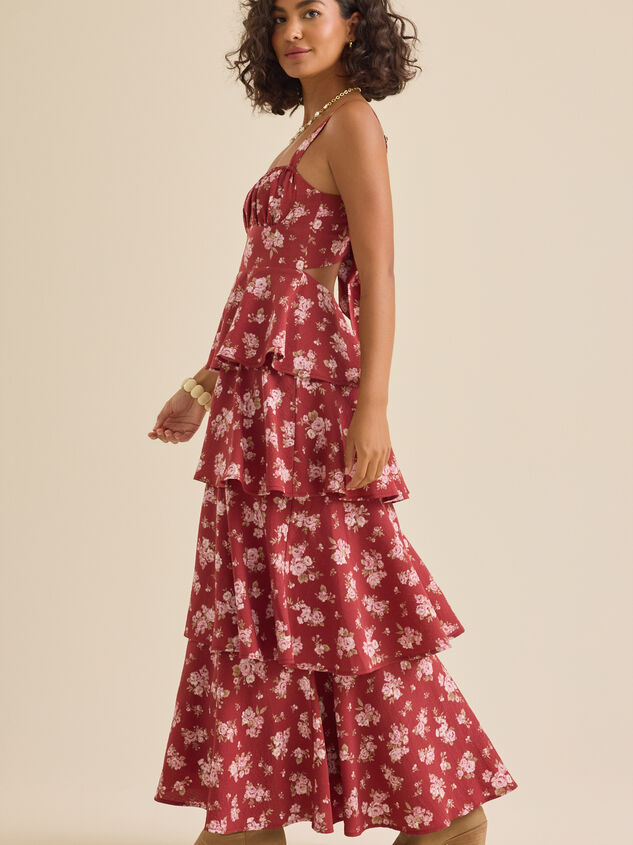 Zophia Layered Maxi Dress Detail 5 - TULLABEE