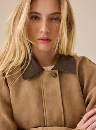Elodie Suede Jacket Detail 4 - TULLABEE