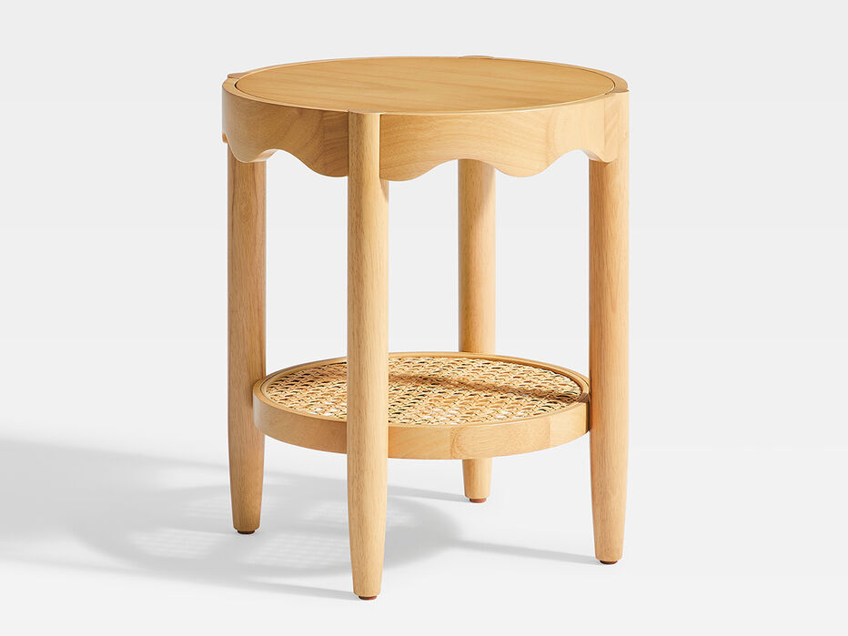 Sienna Wood Side Table - TULLABEE - 