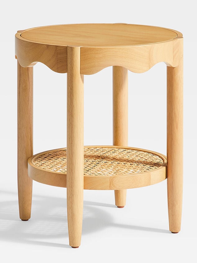 Sienna Wood Side Table Detail 2 - TULLABEE