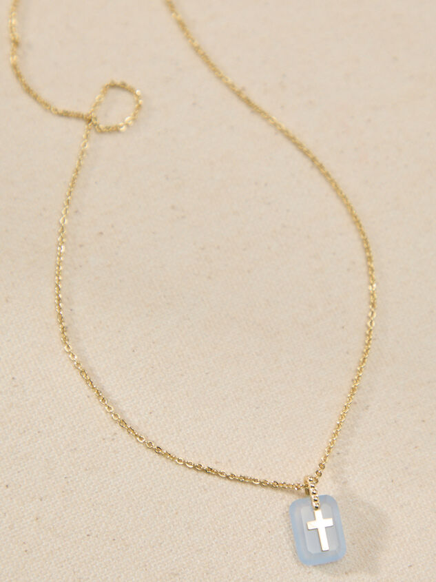 Blue Grace Charm Necklace - TULLABEE