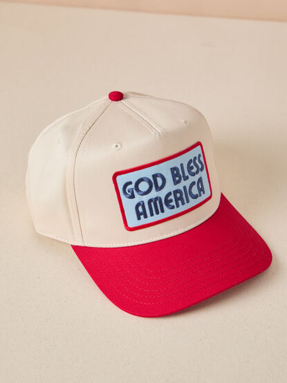 God Bless America Trucker Hat - TULLABEE