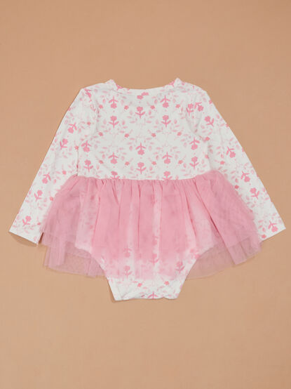 Rosie Floral Bodysuit Dress - TULLABEE