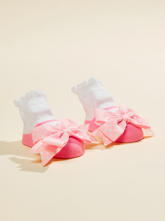 Bow Ruffle Socks by MudPie Detail 2 - TULLABEE