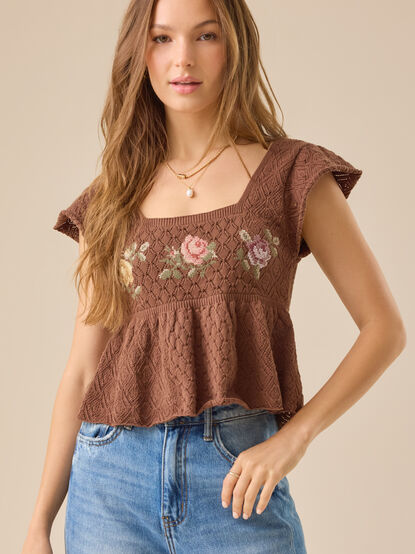 Brynlee Floral Babydoll Top - TULLABEE
