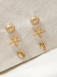 Mini Shell and Hoop Earring Pack Detail 2 - TULLABEE
