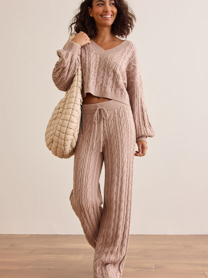 Dreamline Cable Knit Pant - TULLABEE