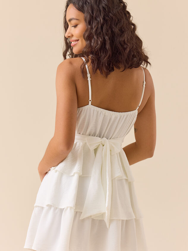 Emely Sleeveless Tie Back Dress Detail 4 - TULLABEE