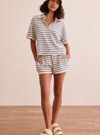 Montauk Striped Polo Detail 3 - TULLABEE