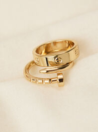 Wrapped Nail Ring Set Detail 2 - TULLABEE