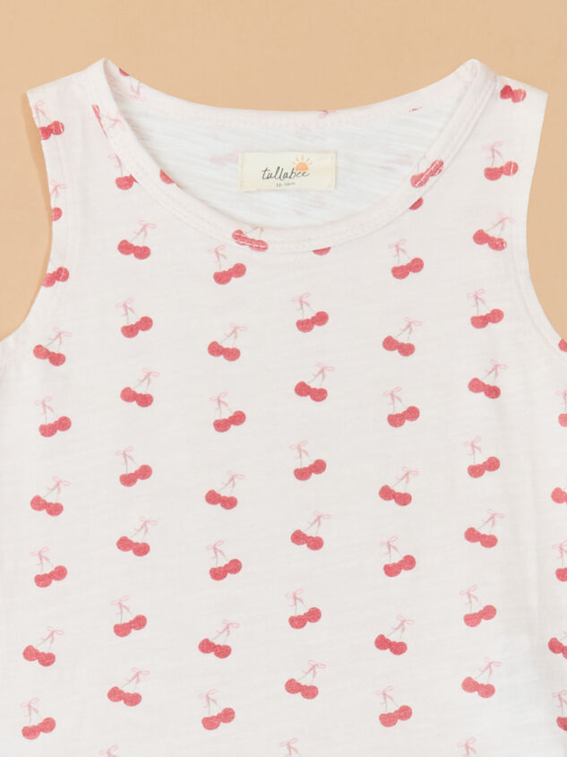 Cutie Cherry Tank and Pant Set Detail 2 - TULLABEE