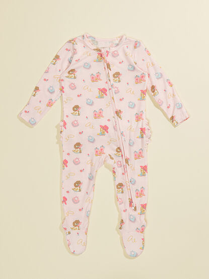 Cowgirl Boots Ruffle Footie - TULLABEE