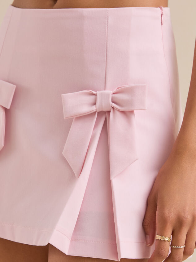 Florence Bow Mini Skort Detail 3 - TULLABEE